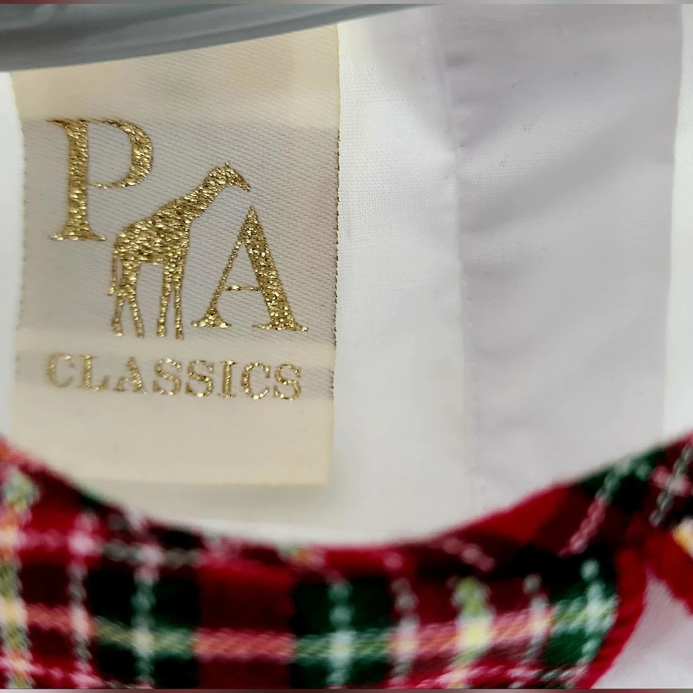 Petit Ami plaid Christmas romper - Picture 3 of 5